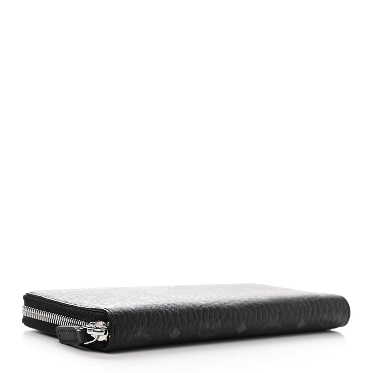 MCM Visetos Large Zip Around Wallet Black 4 of 7