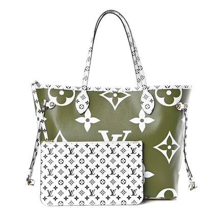 Louis Vuitton Monogram Giant Neverfull MM Kaki 1 of 10