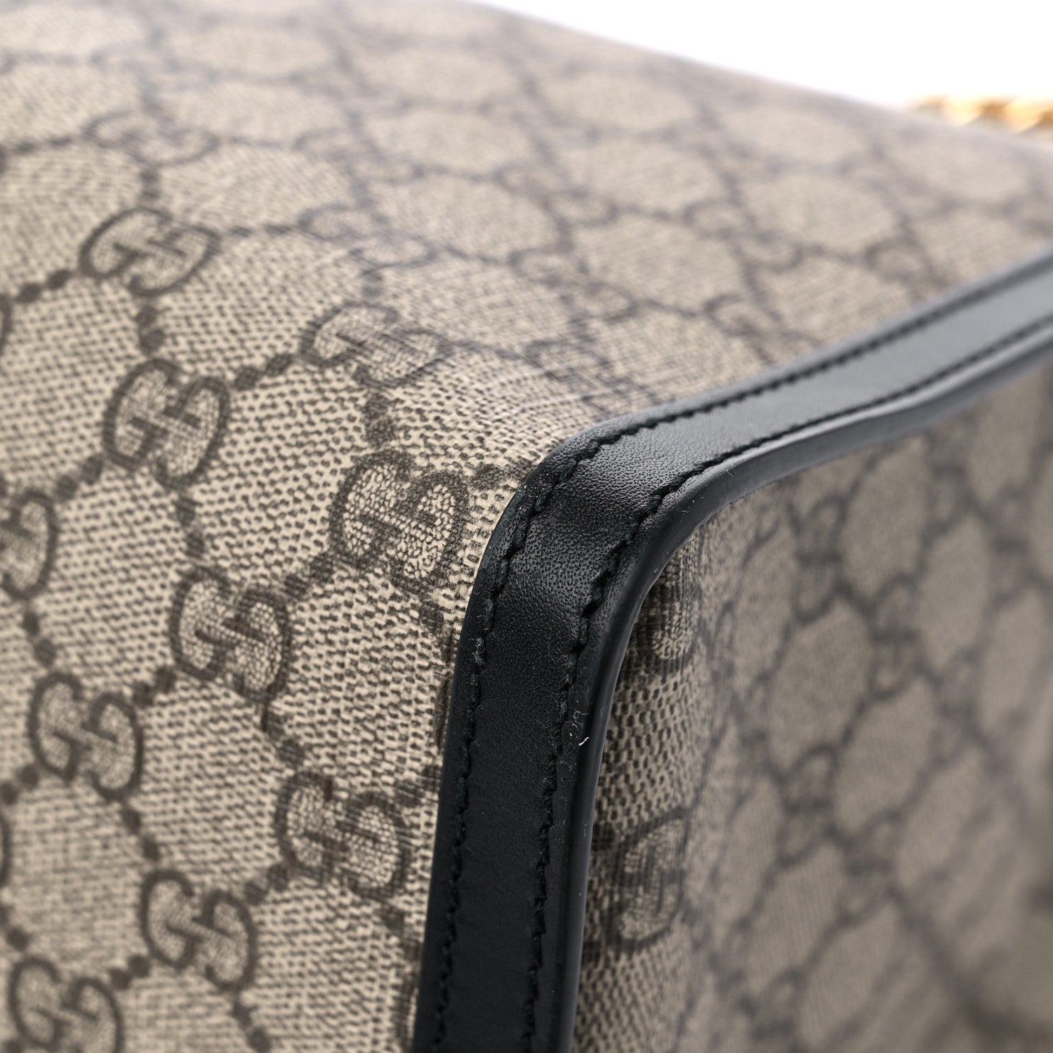 Gucci GG Supreme Monogram Medium Padlock Tote Black 11 of 12