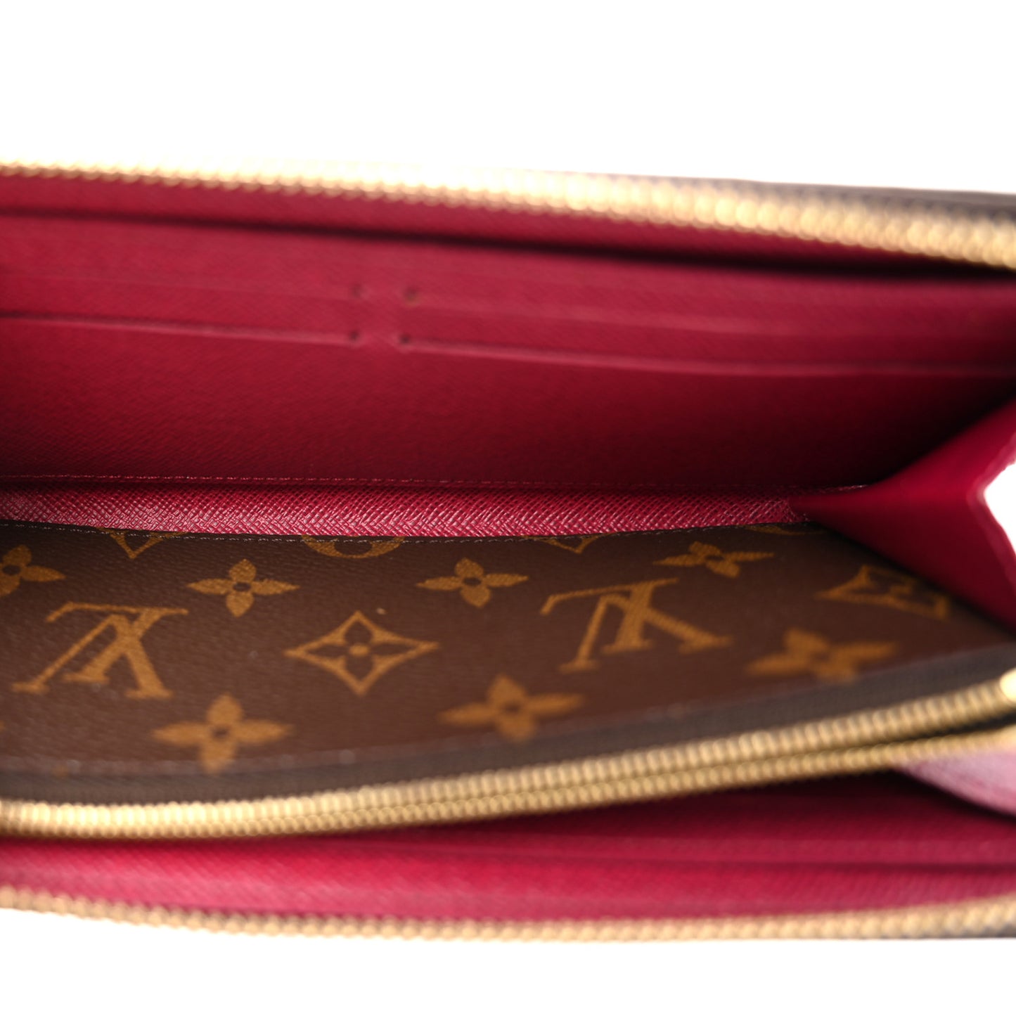 Monogram Clemence Wallet Fuchsia