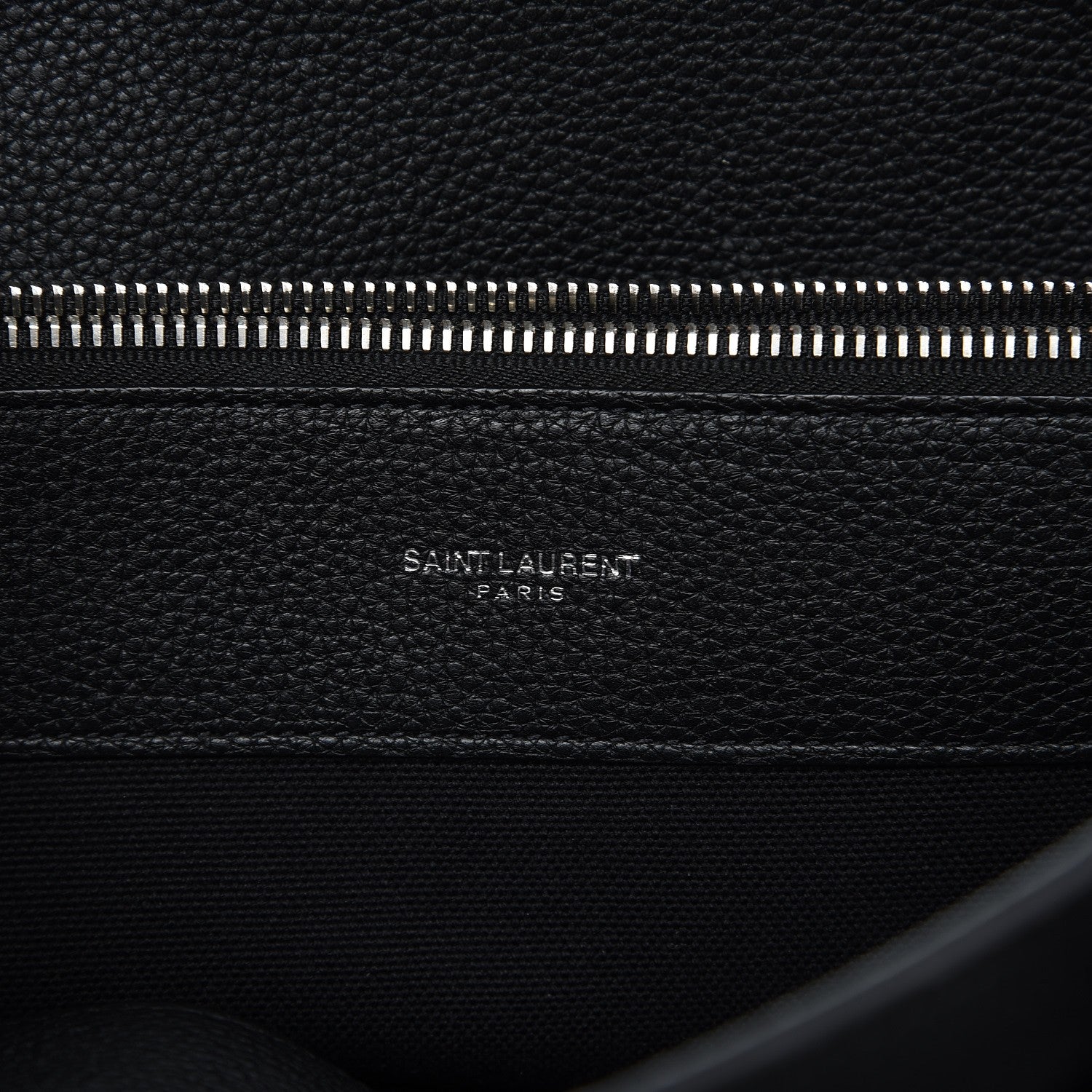 Saint Laurent Grained Calfskin Small Supple Sac De Jour Black 7 of 10