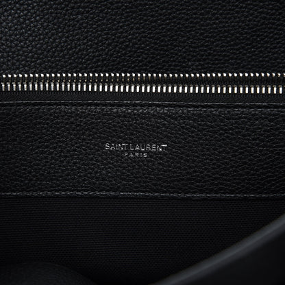 Saint Laurent Grained Calfskin Small Supple Sac De Jour Black 7 of 10