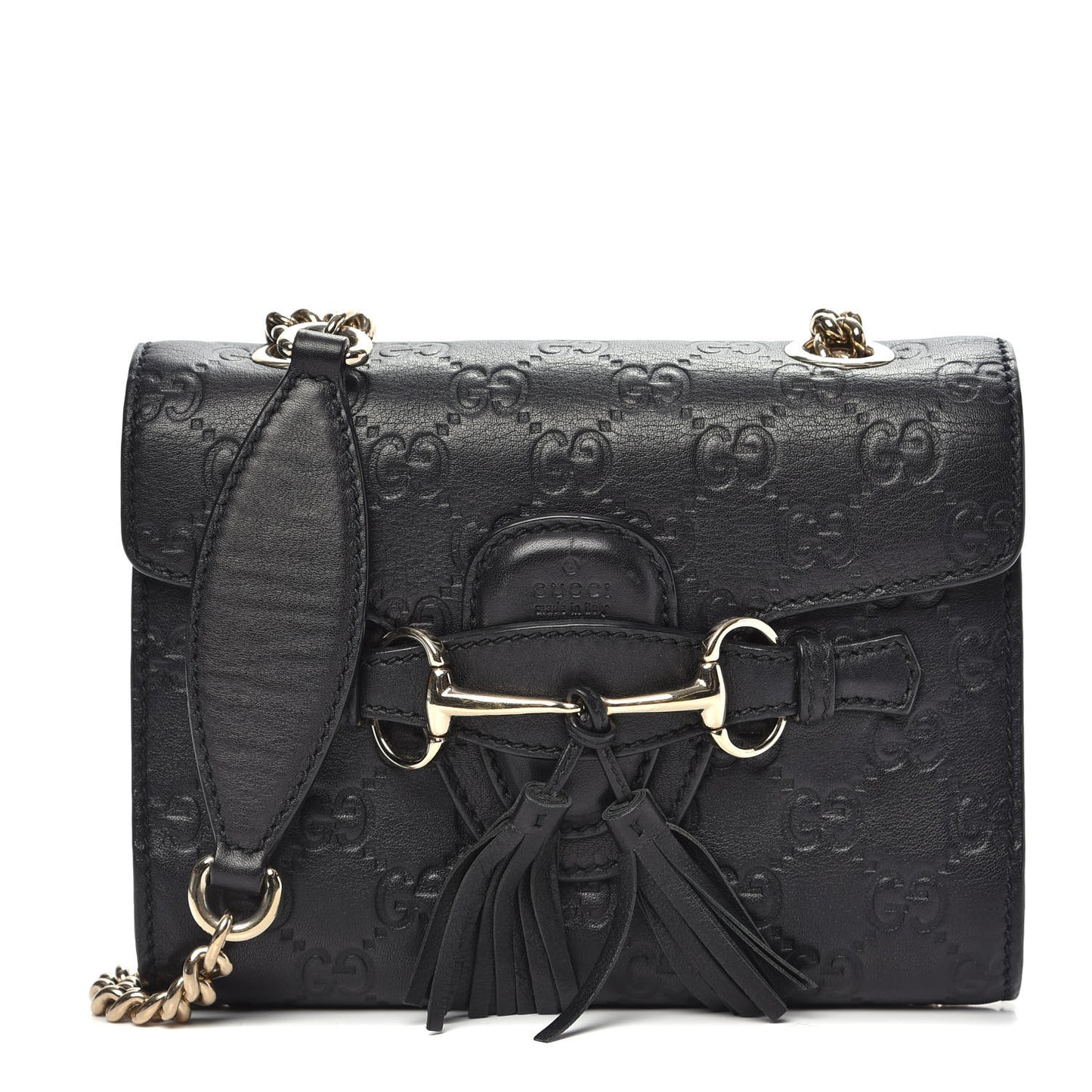 Guccissima Mini Emily Shoulder Bag Black