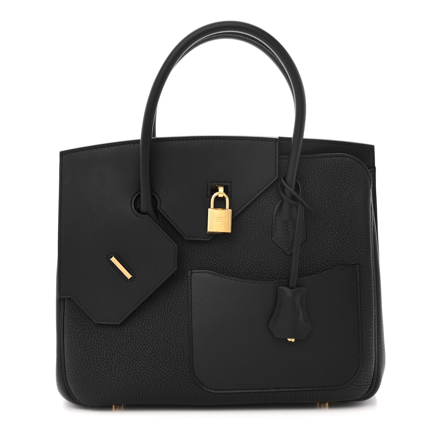 Hermes Togo Swift Birkin En Desordre Sellier 30 Black 1 of 12