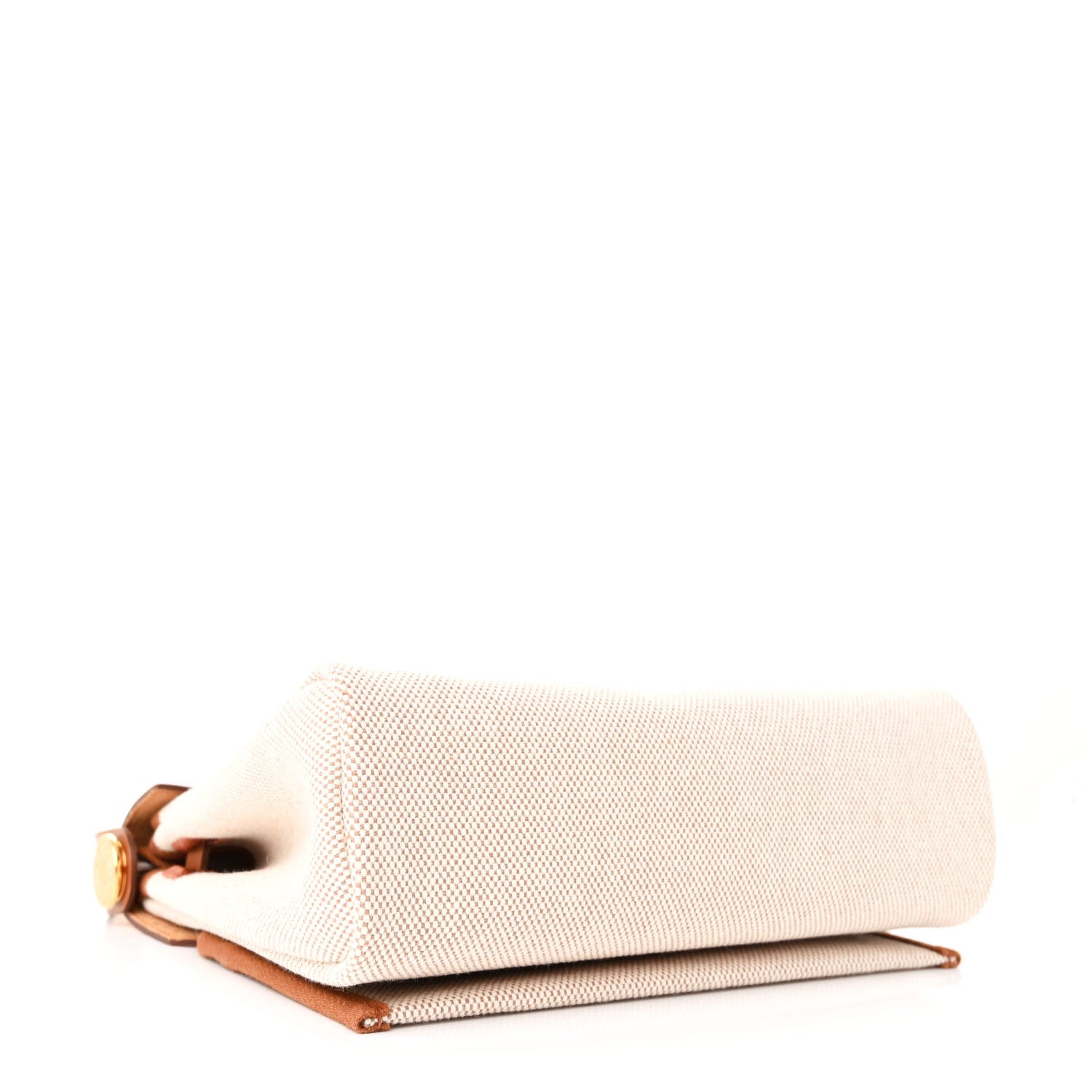 Hermes Military Toile Vache Hunter Herbag Zip Retourne 20 Ecru Beige Fauve 4 of 11
