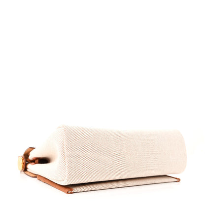 Hermes Military Toile Vache Hunter Herbag Zip Retourne 20 Ecru Beige Fauve 4 of 11