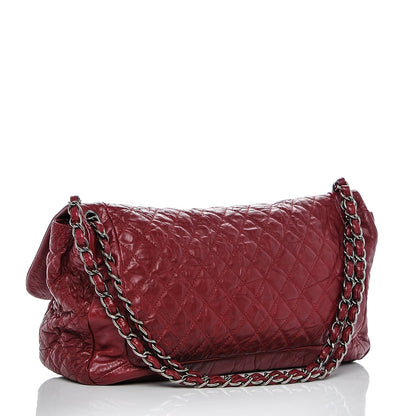 Chanel Aged Calfskin Coco Rider Flap Red 3 of 6