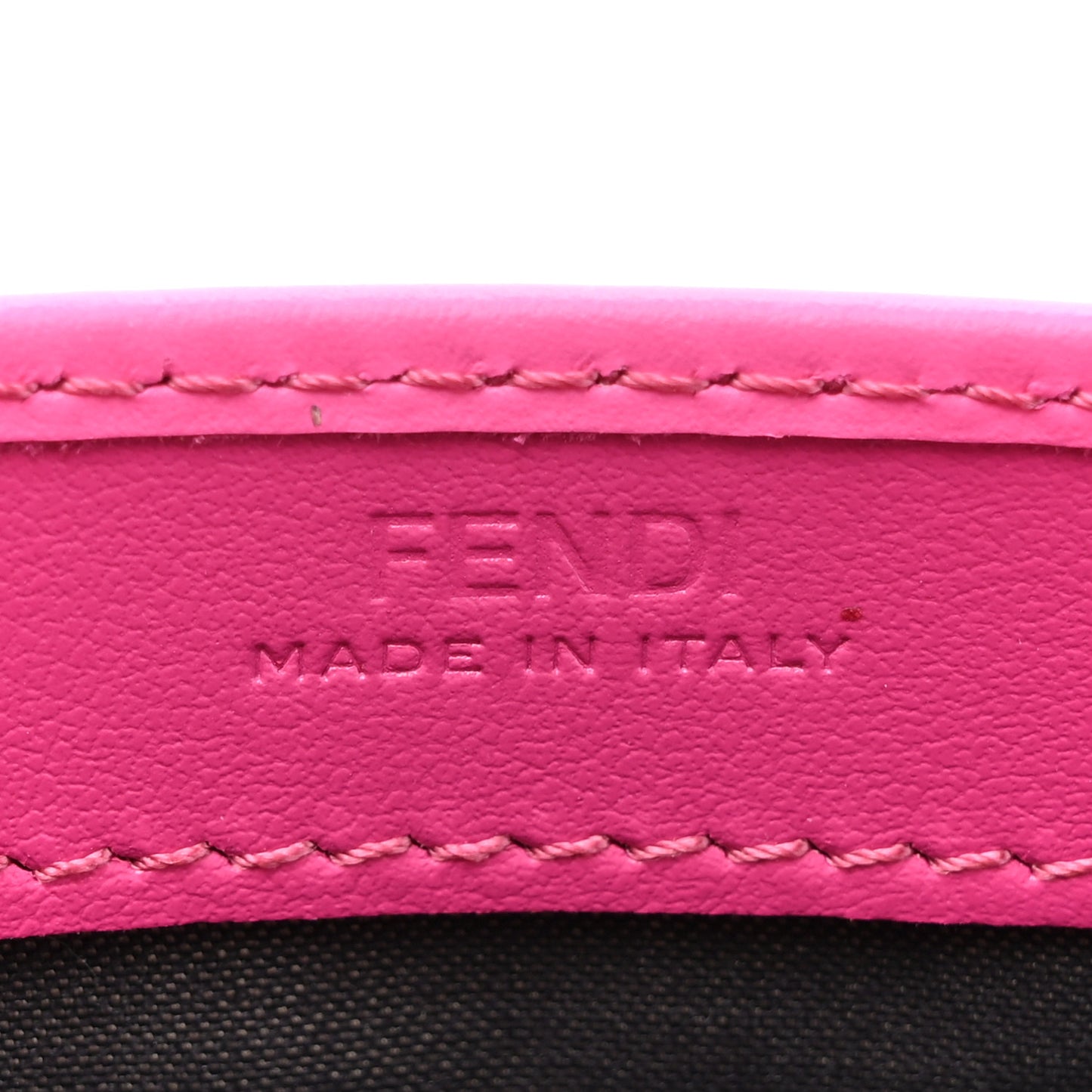 Vitello King Cruise FF Diamonds Continental Envelope Wallet On Chain Geranio Ciclamino Pilar