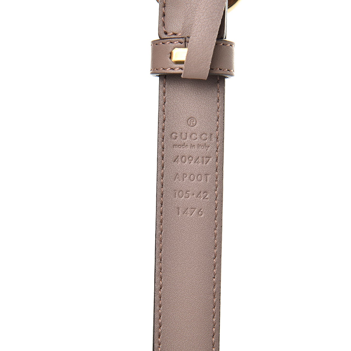 Calfskin Double G 20mm Belt 105 42 Porcelain Rose
