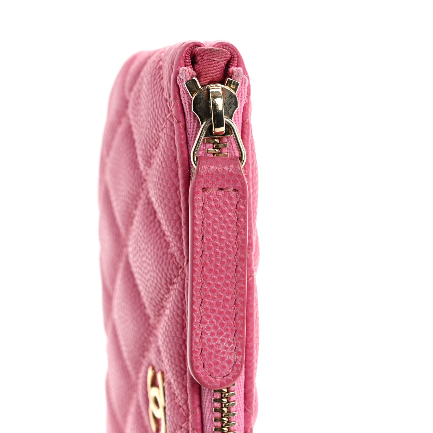 Chanel Caviar Quilted Small Cosmetic Case Pink 8 of 12