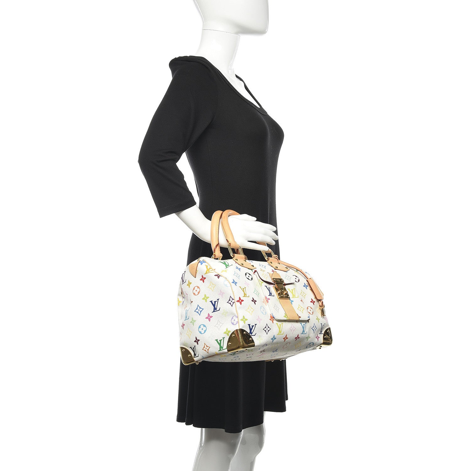 Louis Vuitton Monogram Multicolor Speedy 30 White 2 of 12