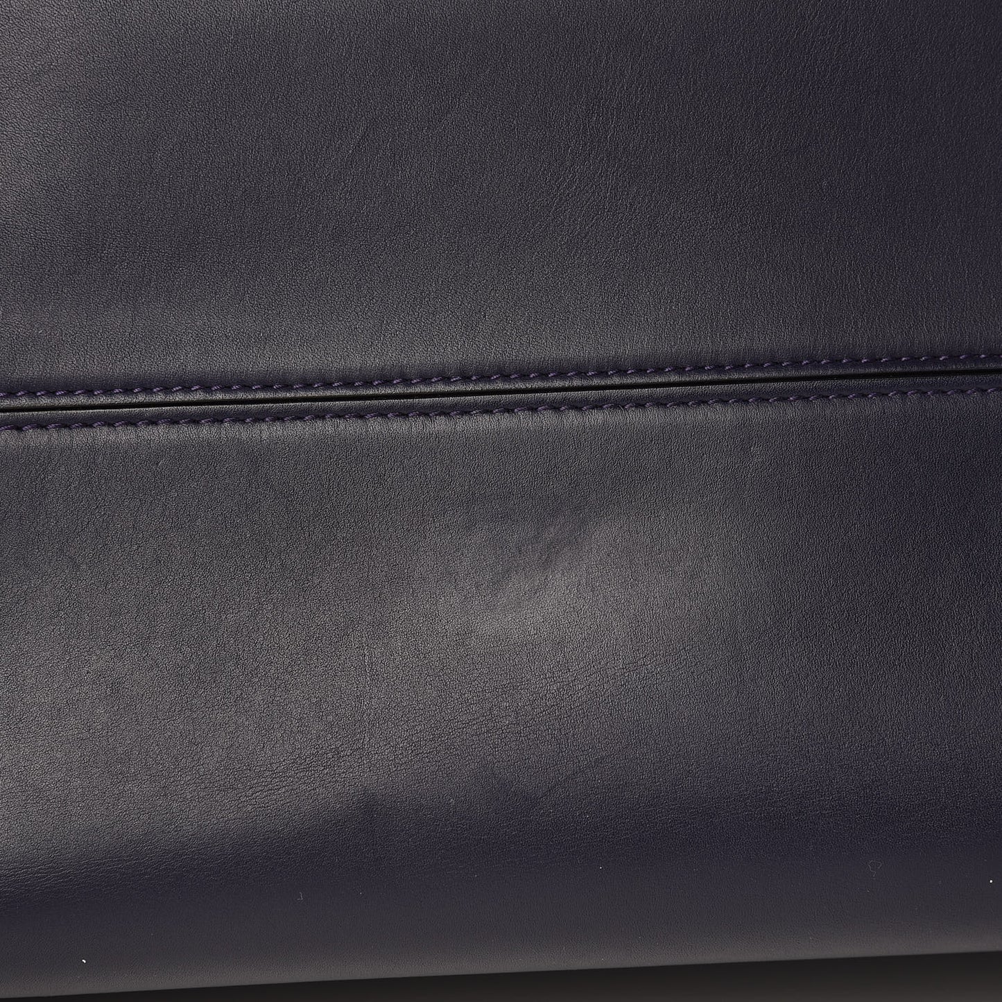 Calfskin Large Diorever Flap Navy