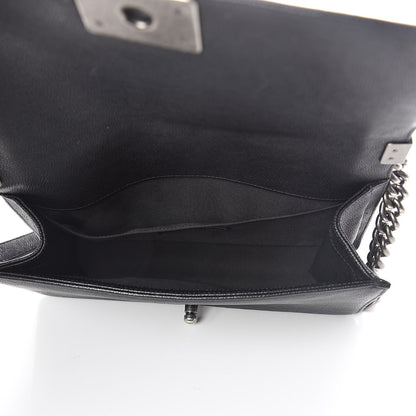Chanel Caviar Quilted Medium Boy Flap Black 6 of 10