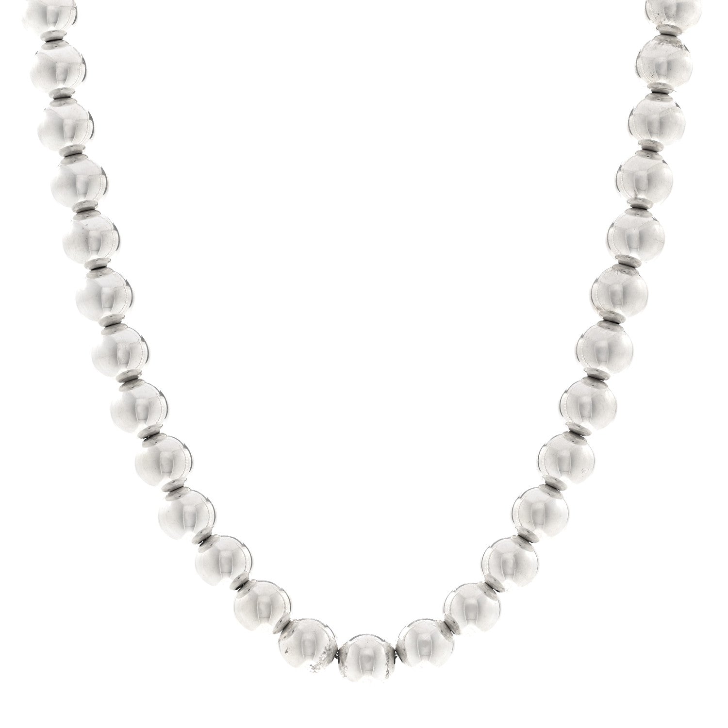 Tiffany Sterling Silver 10mm Hardwear Ball Necklace 1 of 4