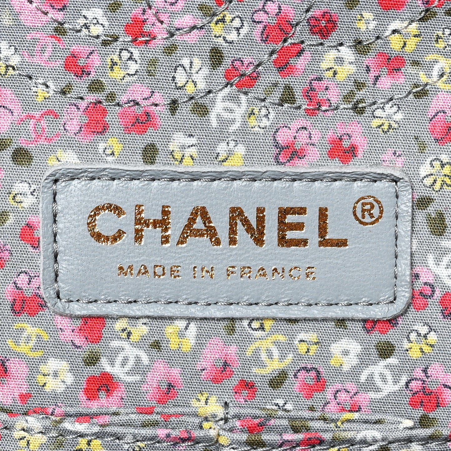 Canvas Quilted Coco Cuba Charms Medium Double Flap Khaki