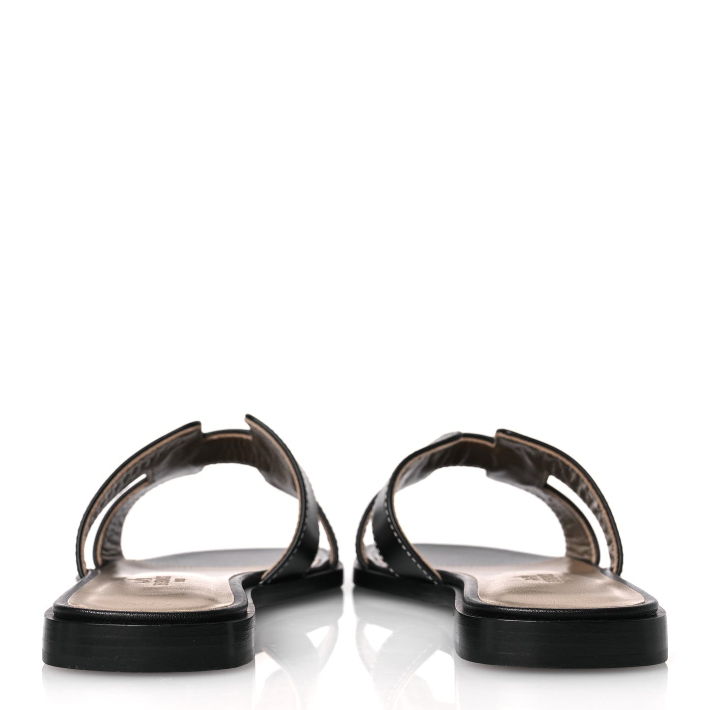 Box Calfskin Oran Sandals 35 Black