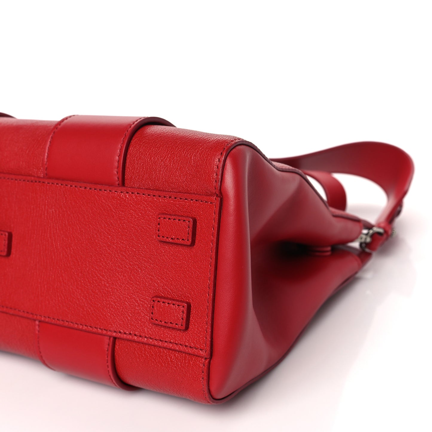 Madras Soft Calfskin Top Handle Satchel Fuoco