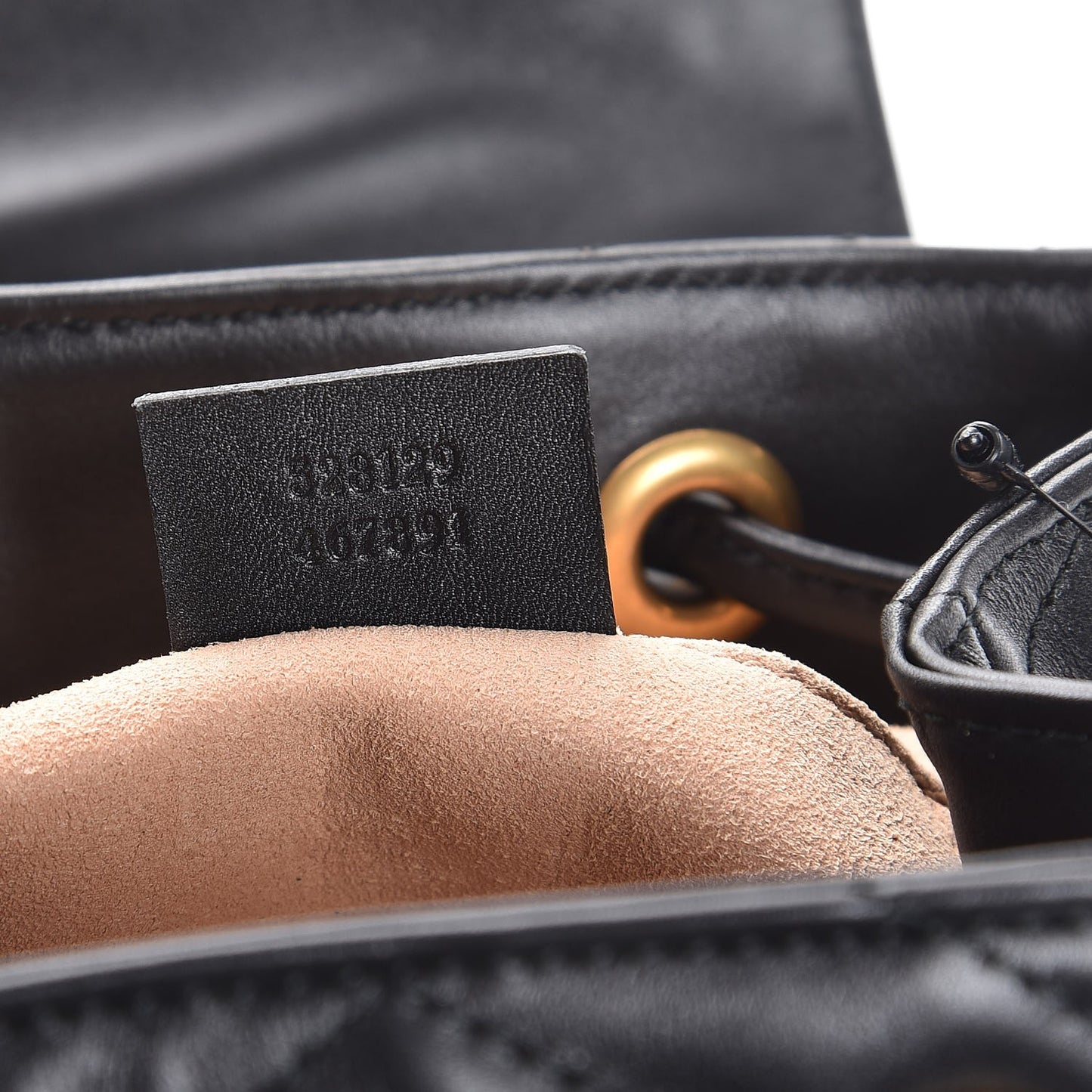 Calfskin Matelasse GG Marmont Flap Backpack Black