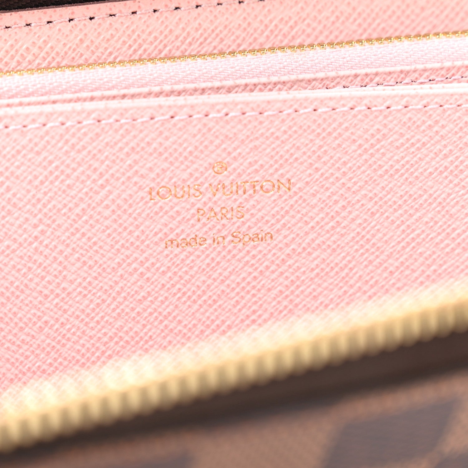 Louis Vuitton Damier Ebene Zippy Wallet Rose Ballerine 6 of 6