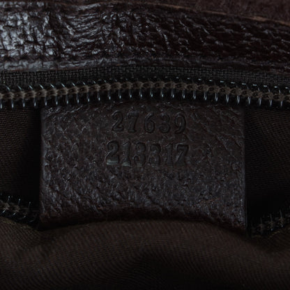 Gucci GG Monogram Web Messenger Crossbody Bag Dark Brown 7 of 7