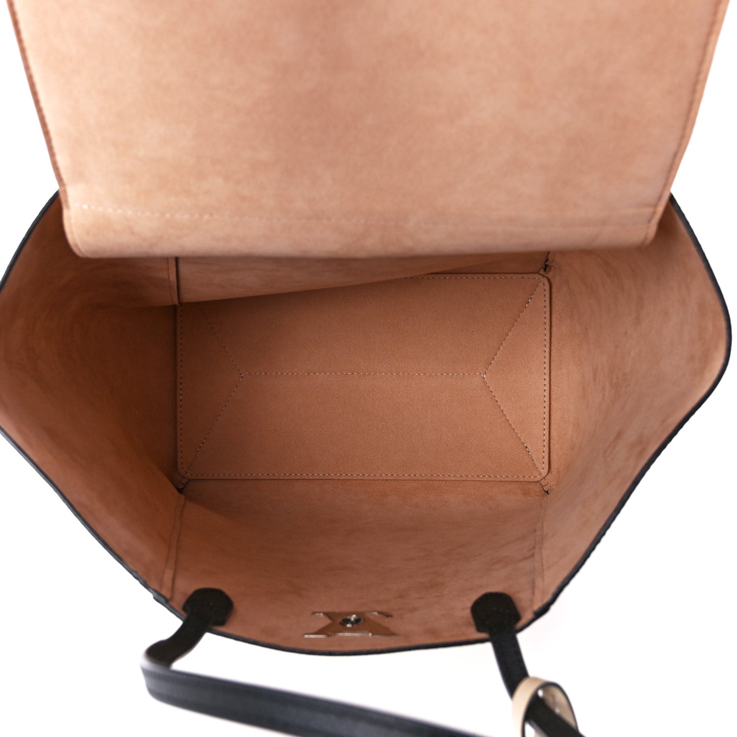 Calfskin Lockme Cabas Vanille Black
