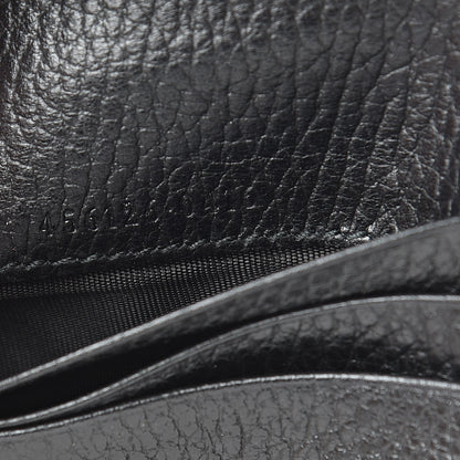 Gucci Pebbled Calfskin GG Marmont Card Case Black 7 of 8