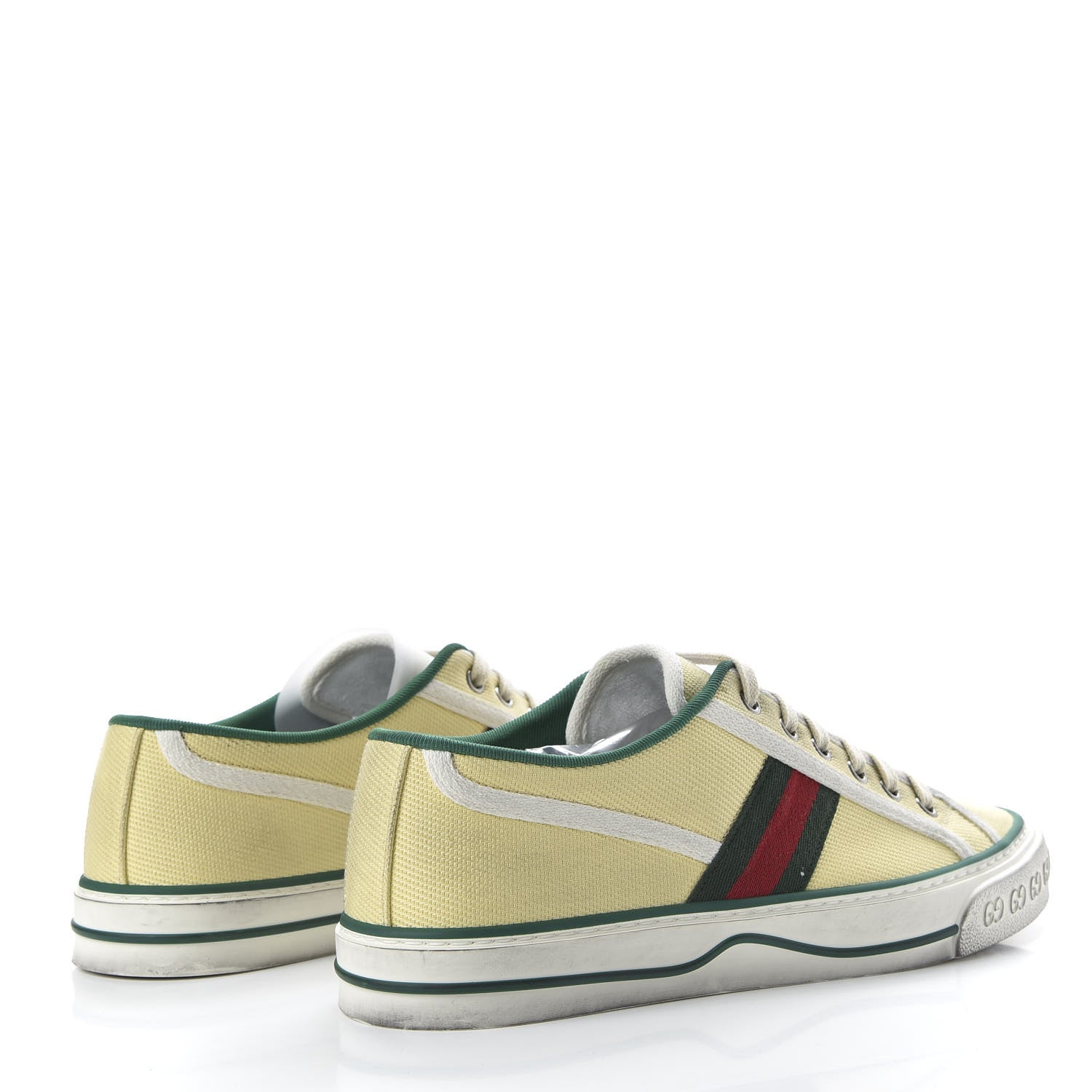 Gucci Canvas Web Mens 1977 Tennis Sneakers 6 Burro Mystic White 4 of 9