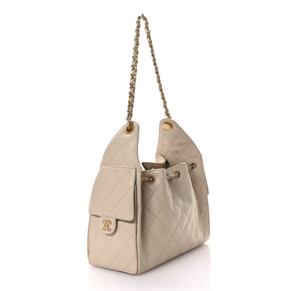 Chanel Caviar Quilted Small Chanel 25 Handbag Beige 3 of 11