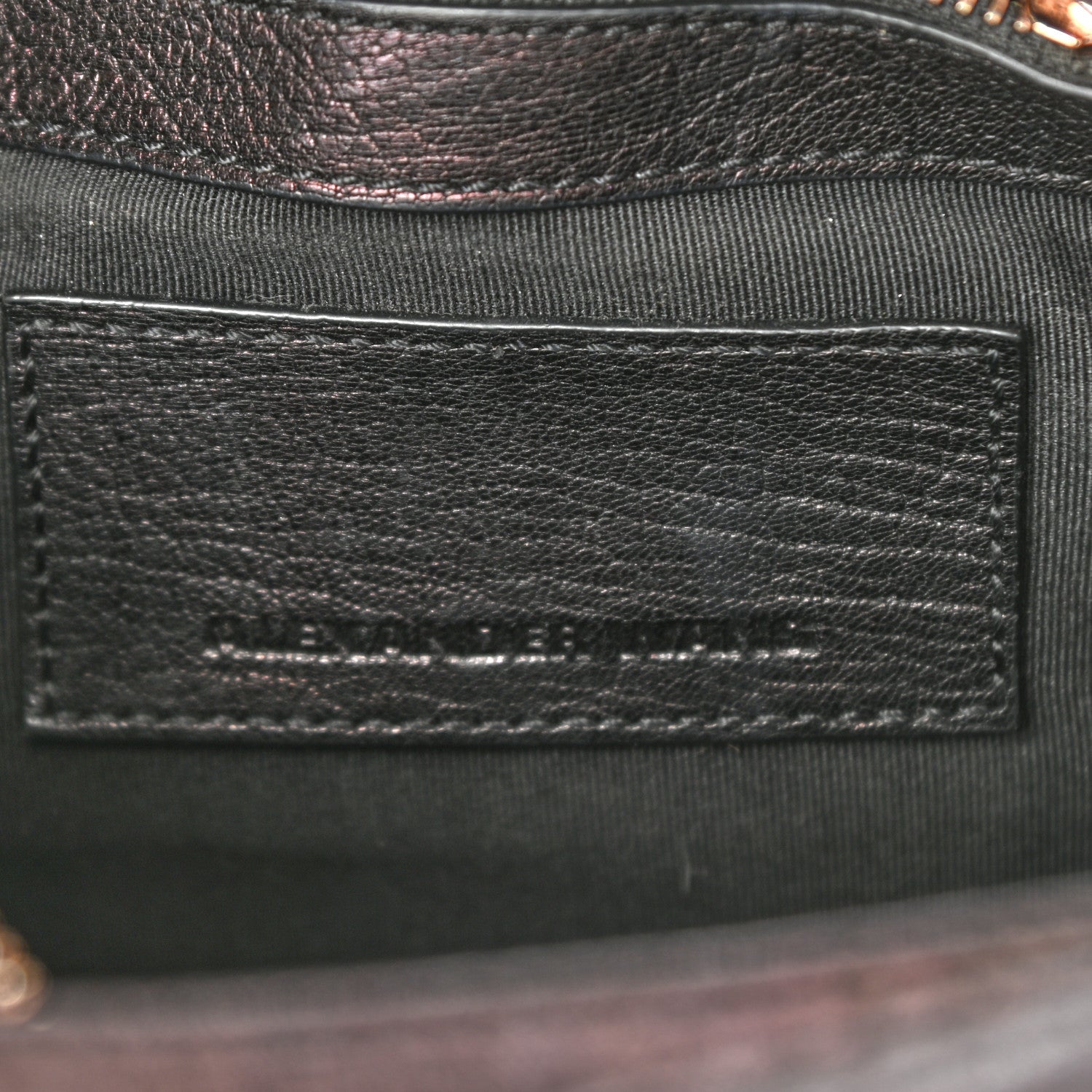 Alexander Wang Pebbled Lambskin Mini Rockie Black Rose Gold Hardware 6 of 8