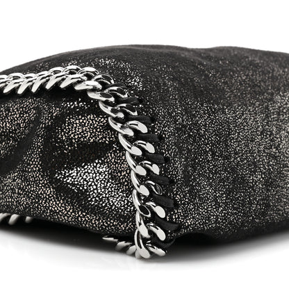 Stella McCartney Chamois Shiny Dotted Mini Falabella Fold Over Tote Ruthenium 8 of 8