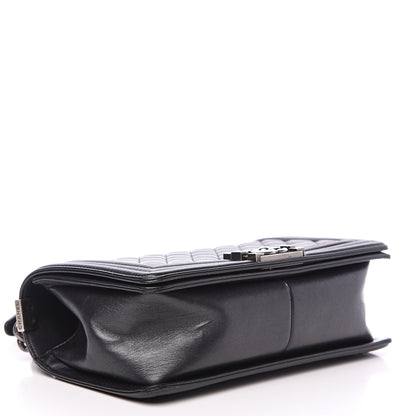 Chanel Lambskin Quilted Medium Boy Flap Black 3 of 13