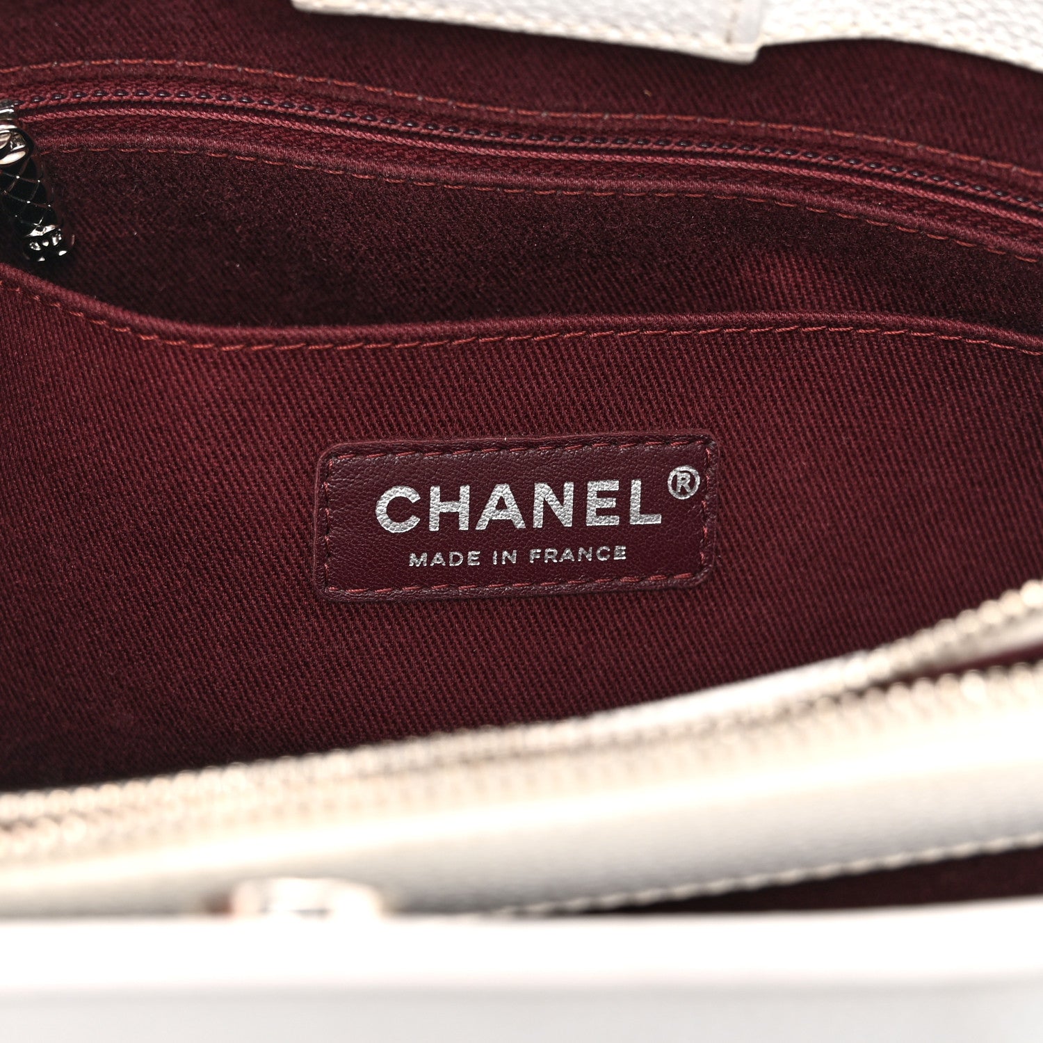Chanel Grained Calfskin Small Neo Executive Shopper Tote White 6 of 13