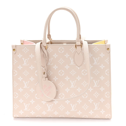 Louis Vuitton Empreinte Monogram Spring In The City Onthego MM Beige Pink Yellow 1 of 9