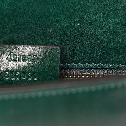Gucci Tuscany Lux Calfskin Web GG Marmont Shoulder Bag Verde 7 of 15