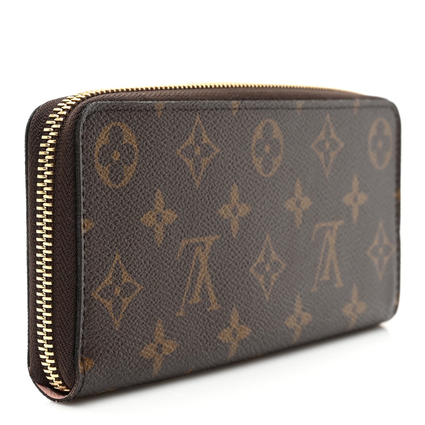 Monogram Clemence Wallet Rose Ballerine
