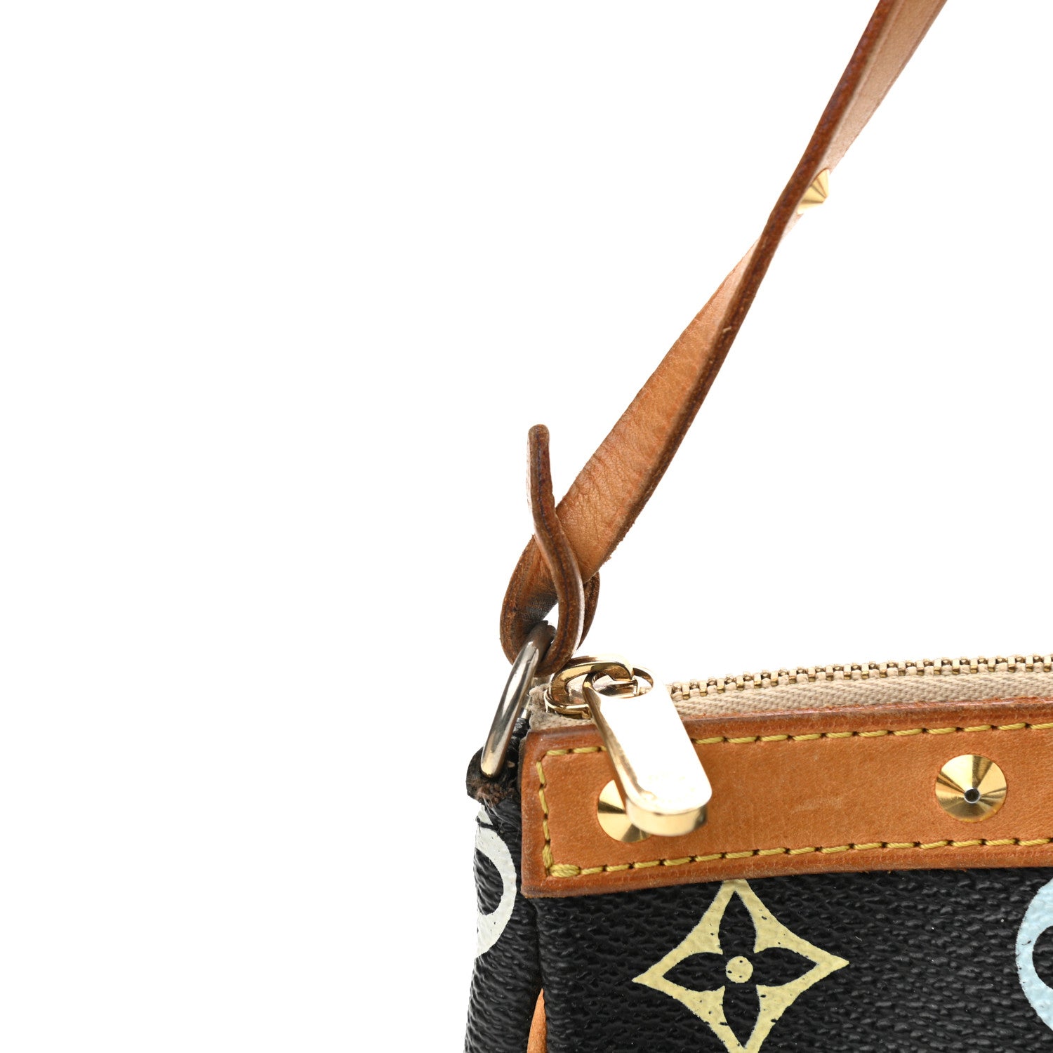 Louis Vuitton Monogram Multicolor Pochette Accessories Black 13 of 14