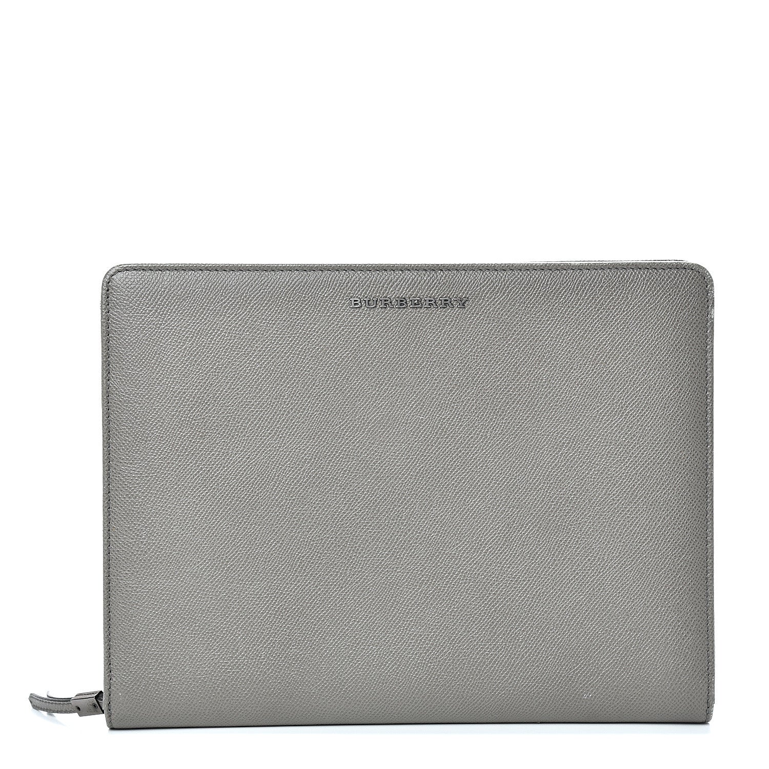 Burberry Grainy Calfskin Zip Around Organizer Grey 1 of 17