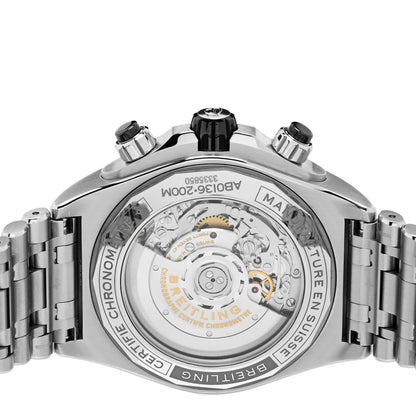 Breitling Stainless Steel 44mm Super Chronomat Automatic Watch Black AB0136 4 of 5