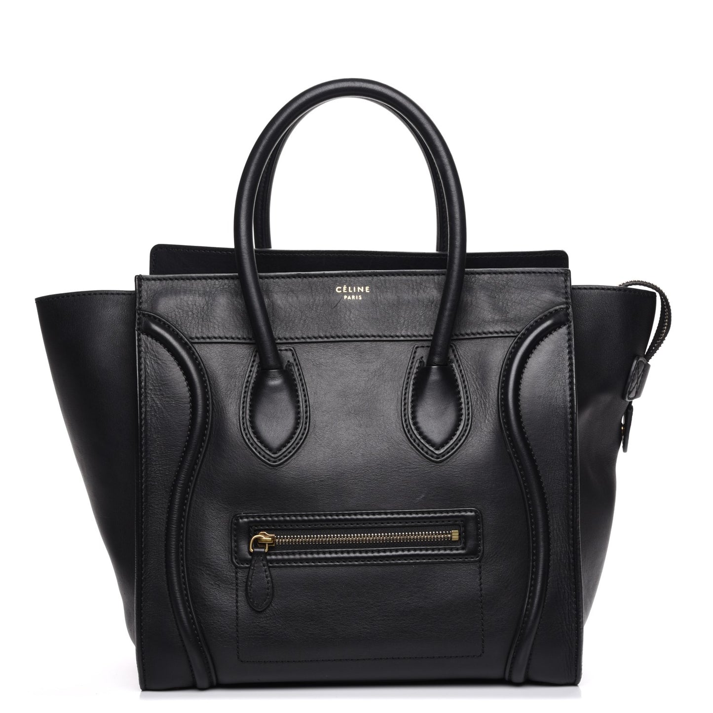 Smooth Calfskin Mini Luggage Black