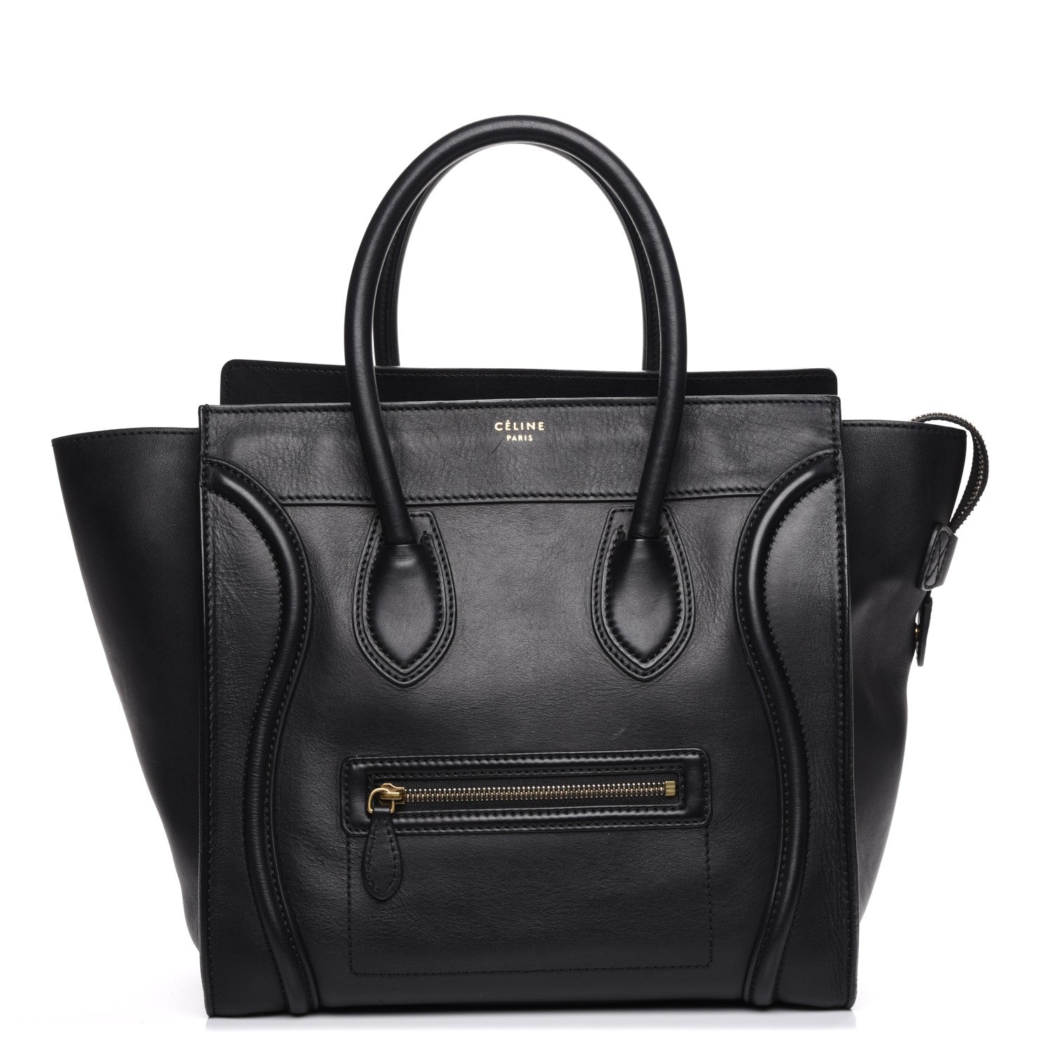 Celine Smooth Calfskin Mini Luggage Black 1 of 7