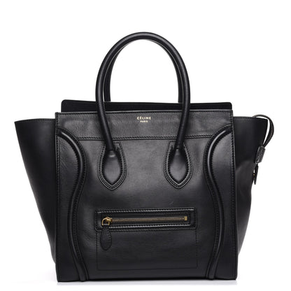 Celine Smooth Calfskin Mini Luggage Black 1 of 7