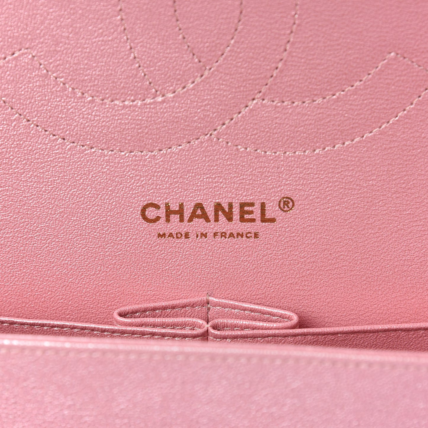 Iridescent Caviar Quilted Jumbo Double Flap Rose Pink