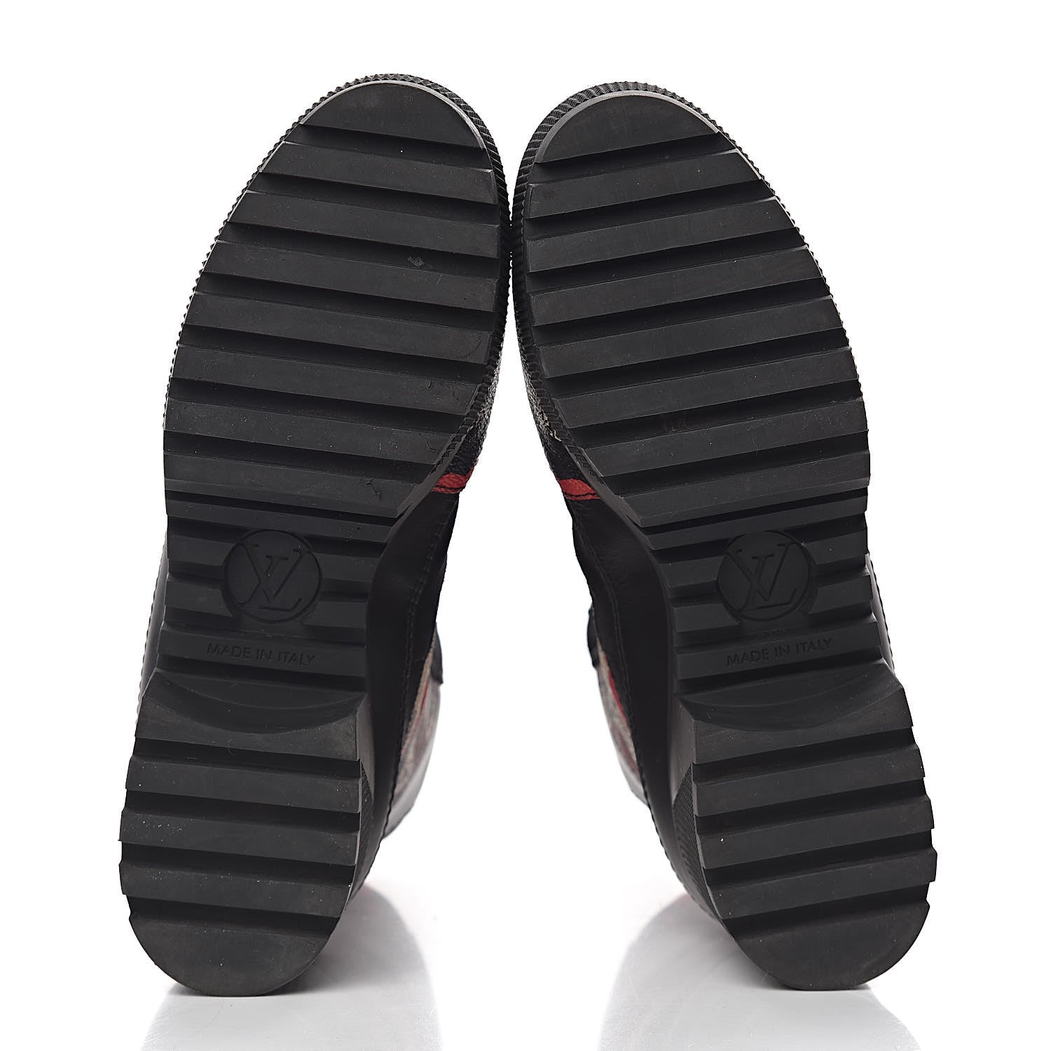 Louis Vuitton Suede Calfskin Damier Azur Overcloud Platform Desert Boots 35.5 Black 5 of 10