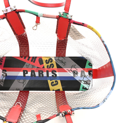 Christian Louboutin PVC Loubiballage East West Cabata Tote Clear Multicolor 6 of 13