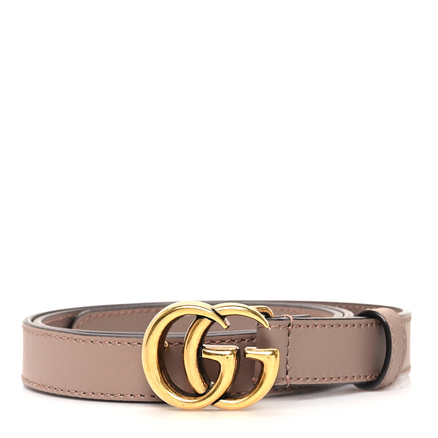 Gucci Calfskin Double G 20mm Belt 75 30 Porcelain Rose 1 of 5