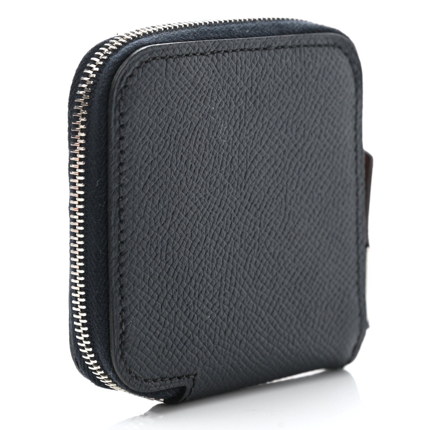 Hermes Epsom Silk'in Coin Purse Bleu Indigo 3 of 9