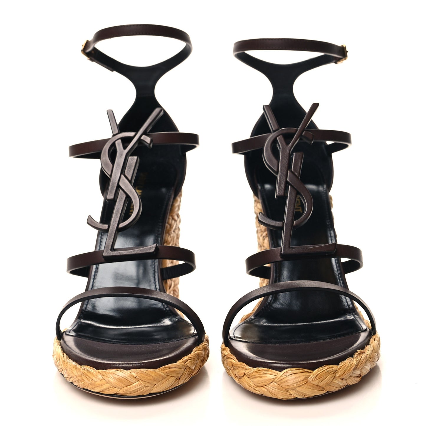 Calfskin Cassandra Espadrille 105 Wedges 39.5 Chocolate