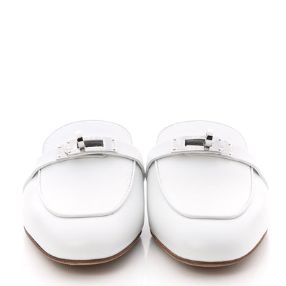 Hermes Calfskin Oz Mules 35 White 2 of 9