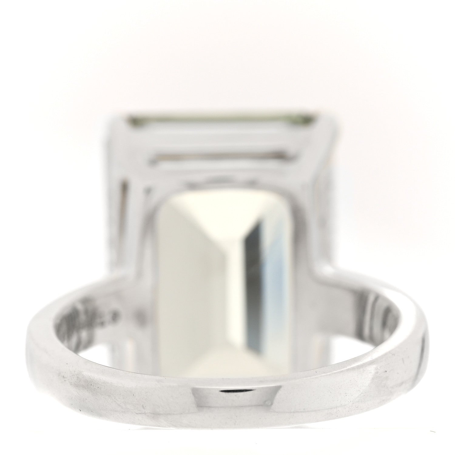 Tiffany Sterling Silver Prasiolite Sparklers Cocktail Ring 52 6 3 of 4