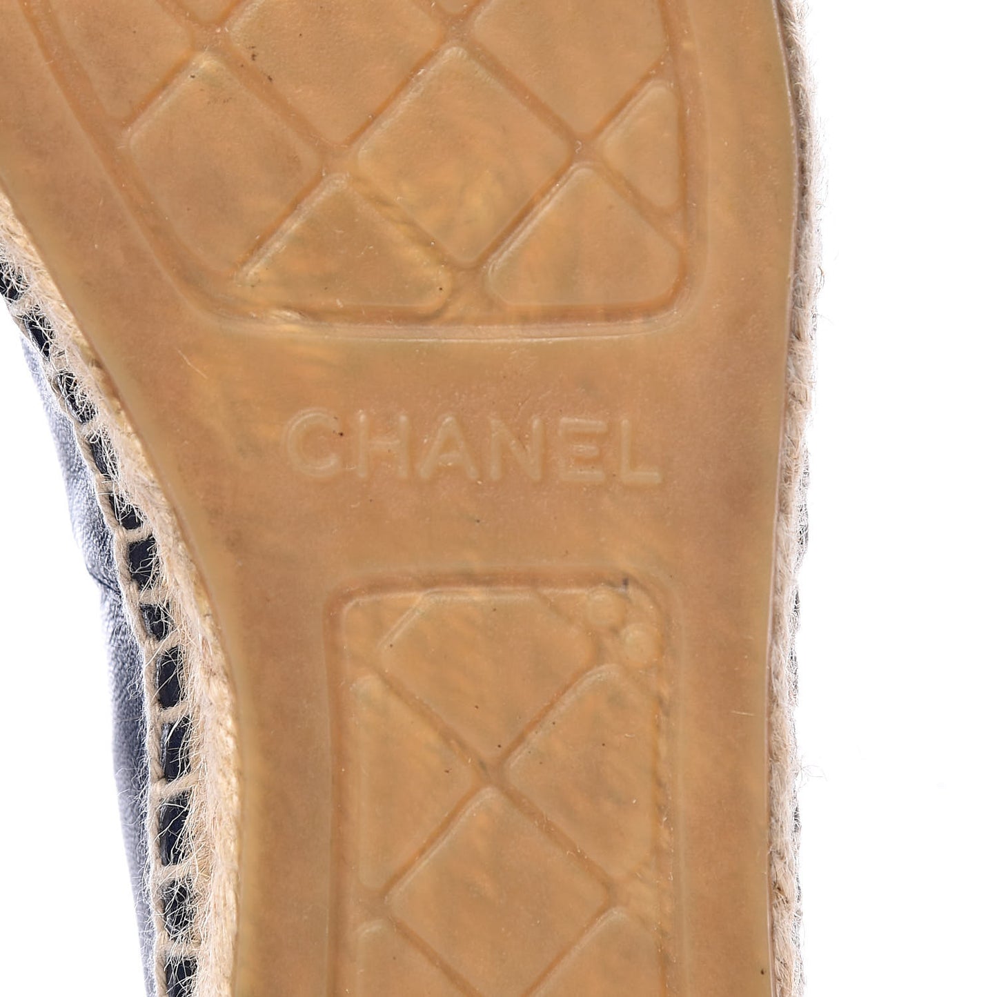 Lambskin CC Espadrilles 37 Navy Black